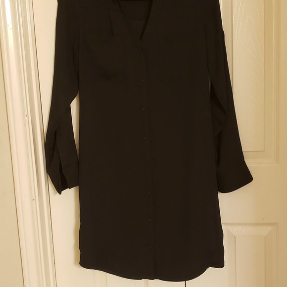 Express - Button down dress, Black - Size: M - Picture 6 of 12